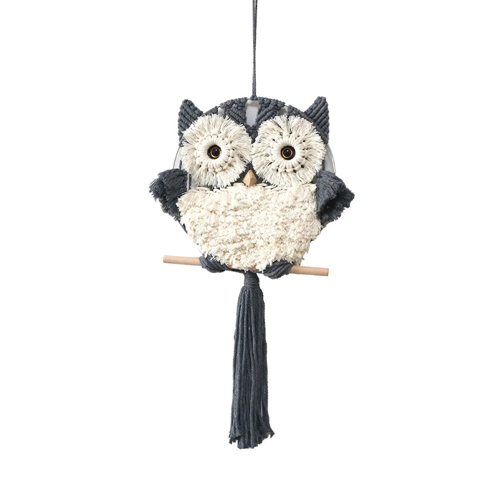 Nordic Boho Home Room Decoration Wall Decor Tapestry Creative Handmade Weaving Owl Tapestries Modern Simplicity Bedroom Decor