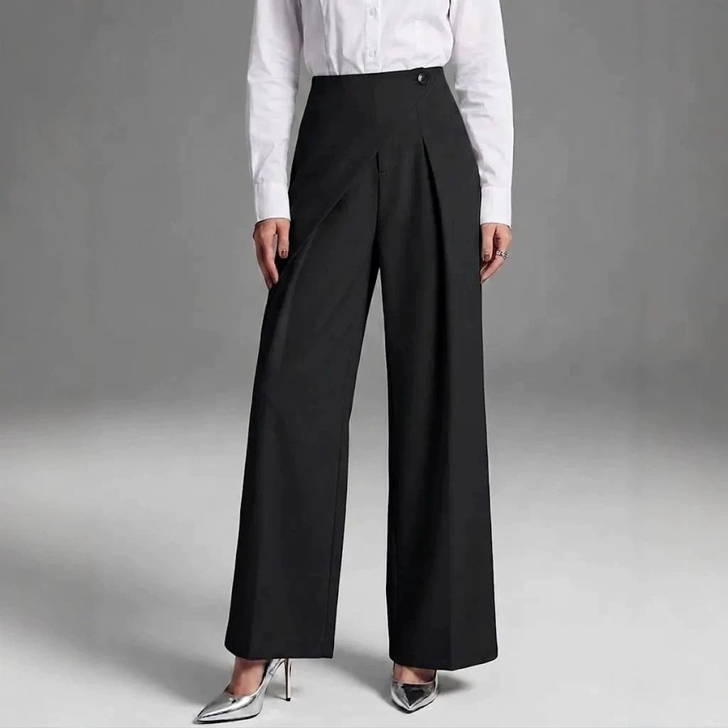 Elegant Straight-Leg Casual Wide-Leg Suit Pants For Women