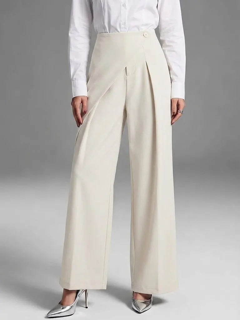 Elegant Straight-Leg Casual Wide-Leg Suit Pants For Women