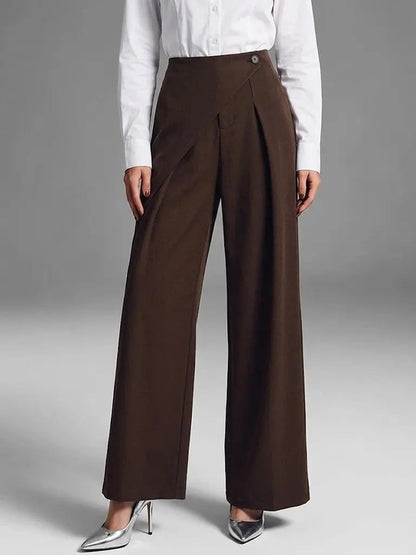 Elegant Straight-Leg Casual Wide-Leg Suit Pants For Women