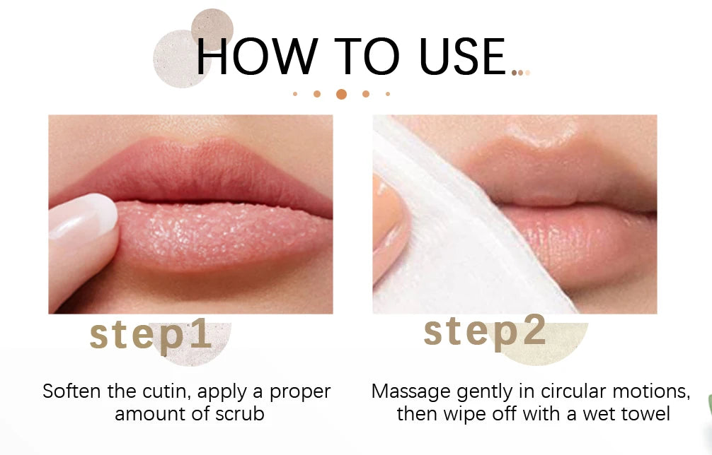 Lip Lightening Scrub Balm Lighten Pigmentation Remove Lip Lines Dead Skin Stains Moisturizing Nourish Brighten Black Lips 20g