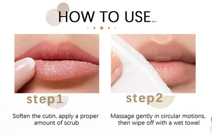 Lip Lightening Scrub Balm Lighten Pigmentation Remove Lip Lines Dead Skin Stains Moisturizing Nourish Brighten Black Lips 20g