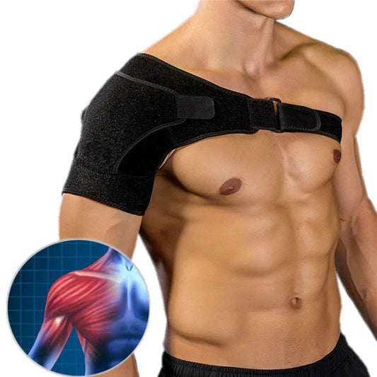 Adjustable Shoulder Brace with Pressure Pad Orthopedic Brace for Left and Right Shoulder Injuries Protect Back Belt Breathable