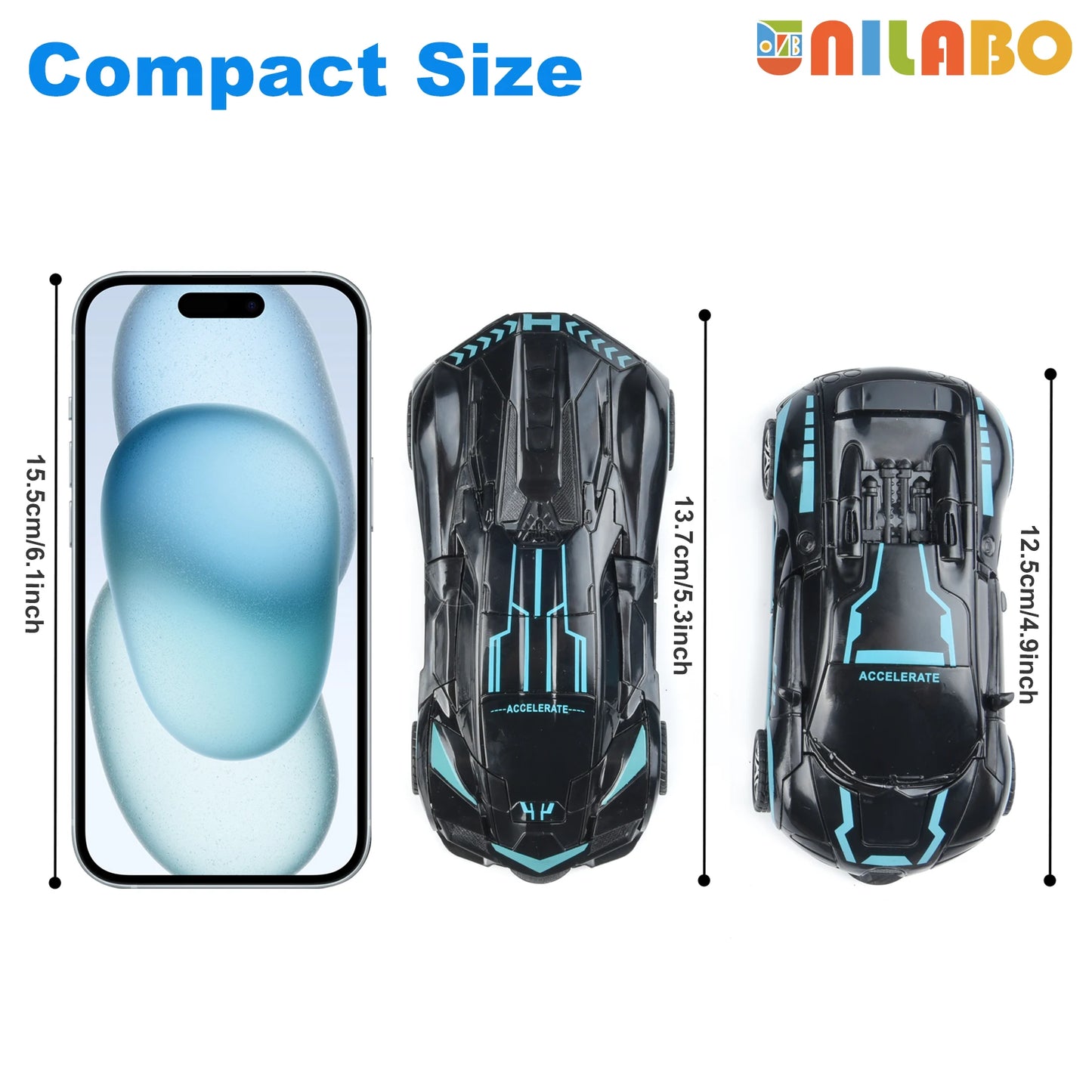 Transformable Robot Sports Car Toys, No Batteries, Educational Kids Gift, Colorful Model Vehicle for Play Learning