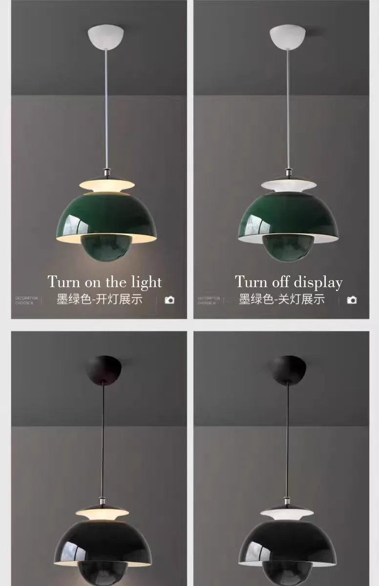 Nordic Modern home decor hanging lamp Simplicity semicircle pendant lights living bedroom dining room restaurant light fixtures