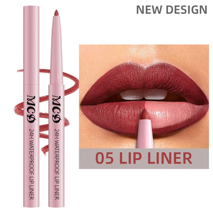 1PC Waterproof Matte Lip Liner Contours Lips in Shades Sexy Red Lipstick Natural Color Lip Makeup Hydrating Lip Cosmetic Gifts