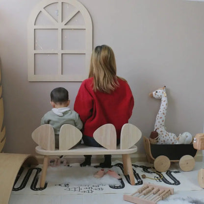 Bedroom Background Kids Room Decor Photo Props Wood Craft Window Shaped Pendant Wood Hanger Pendant Alphabet Wall Hanger