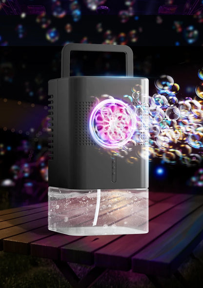 Highly durable, portable bubble generator with a large capacity of 400 ml – perfect for outdoor gatherings.