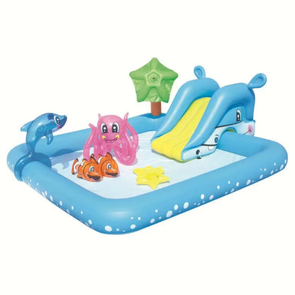 Kids Inflatable Play Center Water Toys Pad Children's Inflatable Paddling Pool Bathing Swimming Pool For Outdoor Courtyard