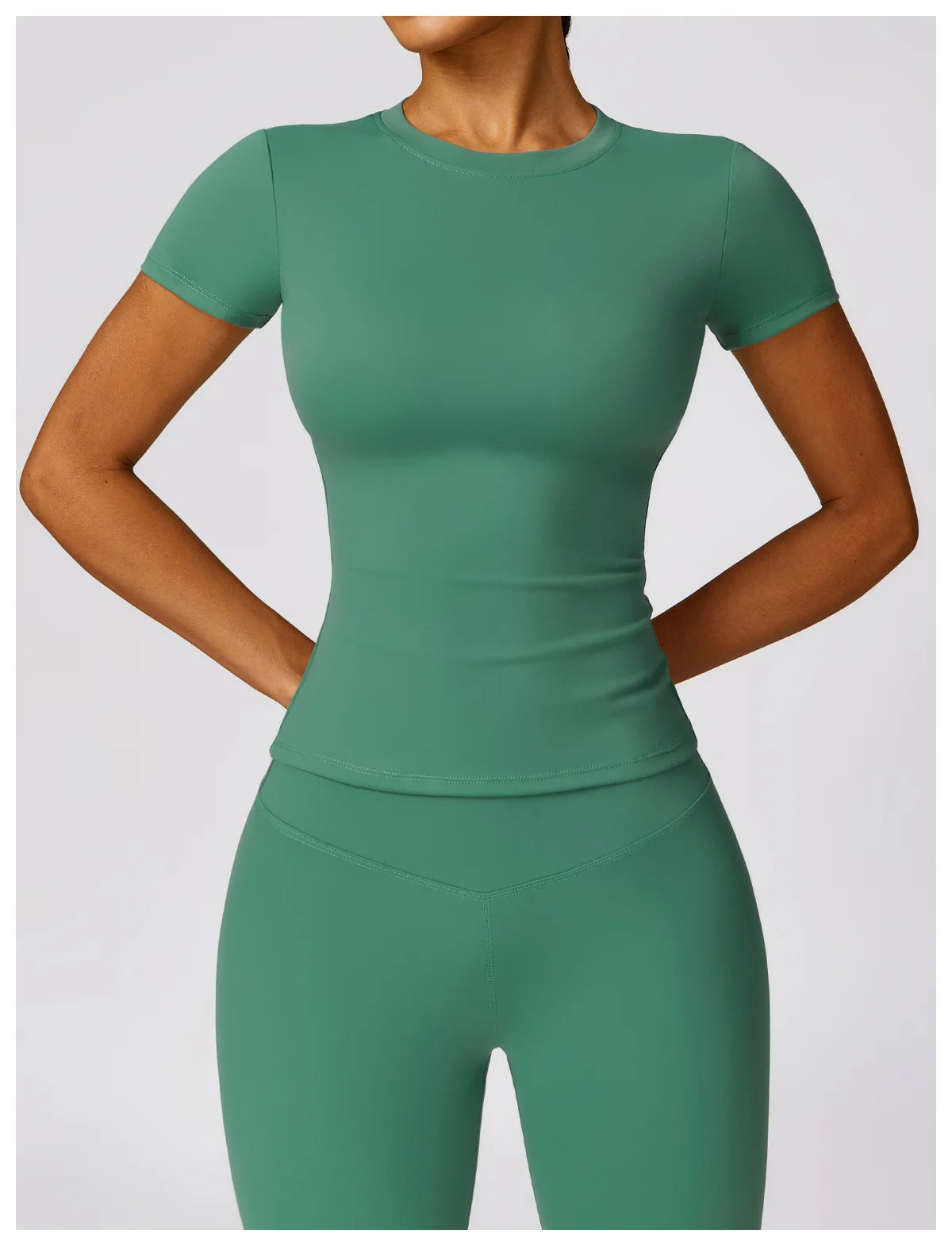 2024 Women Yoga Tops Quick Dry Sport Top Fitness Women Top Purple Solid Short Sleeve Outdoors Fitness Running Tops Gym T Shirt