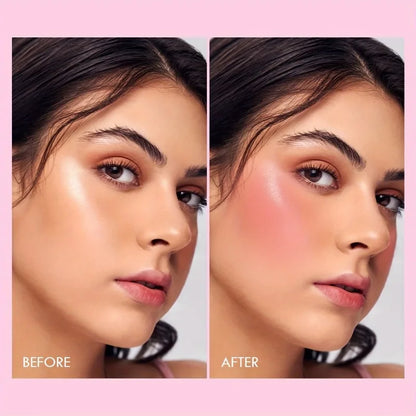 6-Shade Matte Blush Palette - Waterproof, Buildable Coverage for All Skin Tones, Enhances Natural Glow with Peach & Pink Shades