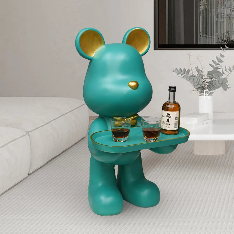 Living Room End Tables Home Decor Nordic Coffee Table Resin Ornaments Modern Tea Table Indoor Tray Decoration Sofa Side Tables