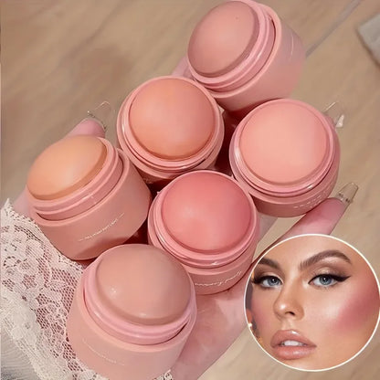 6-Shade Matte Blush Palette - Waterproof, Buildable Coverage for All Skin Tones, Enhances Natural Glow with Peach & Pink Shades