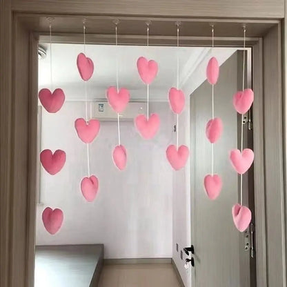 Partition Girls Room Decor High Beauty Women Gift Door Hanging Curtain Love Hearts Pendant Home Decor Door Curtain Ornaments