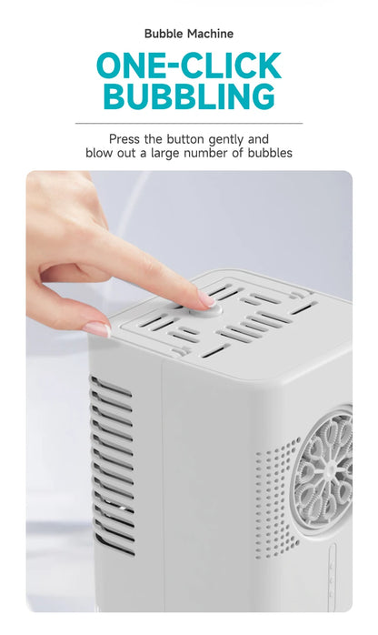 Highly durable, portable bubble generator with a large capacity of 400 ml – perfect for outdoor gatherings.