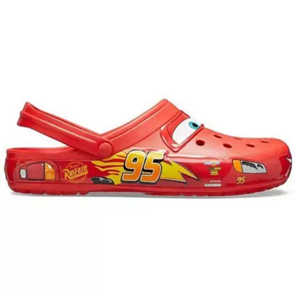 HotHigh Quality Mcqueens Cartoon Animation Series Solid Waterproof Slippers Suitable Casual Ankle-wrap Eva Shoes Gifts