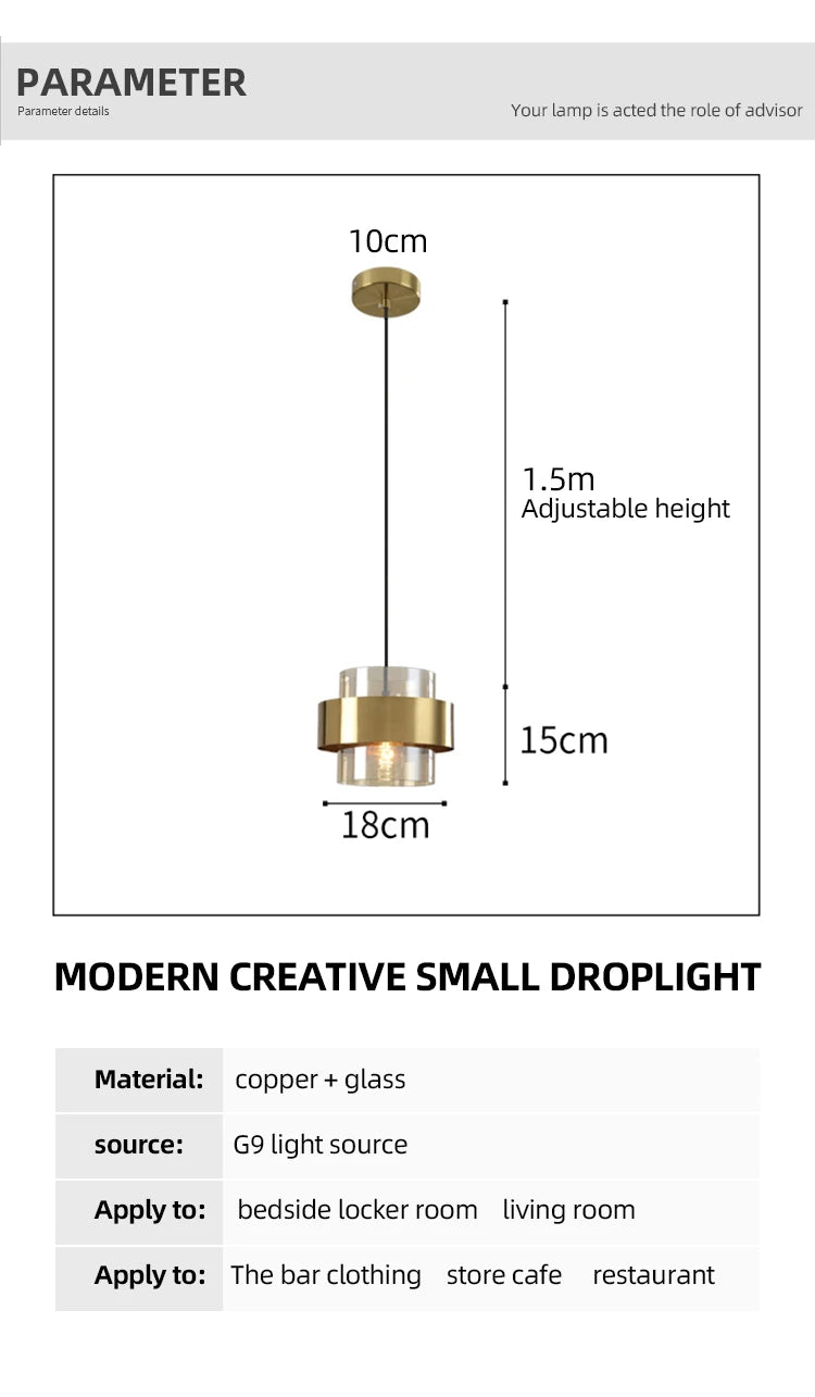 post-modern Bedroom art decor fancy fashion dining led lamp hanging suspended decoration hotel indoor home modern pendant light
