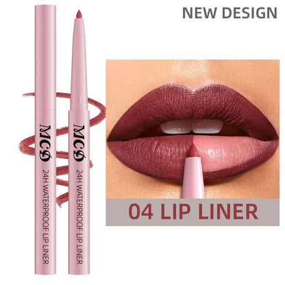 1PC Waterproof Matte Lip Liner Contours Lips in Shades Sexy Red Lipstick Natural Color Lip Makeup Hydrating Lip Cosmetic Gifts