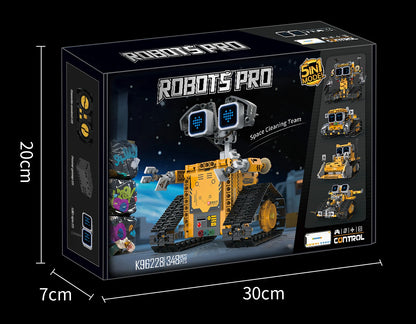 5-in-1 transforming robot model assembly toy, electric robot building blocks toys, educational toy, children's birthday gift.