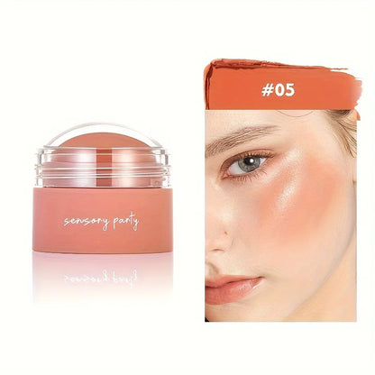 6-Shade Matte Blush Palette - Waterproof, Buildable Coverage for All Skin Tones, Enhances Natural Glow with Peach & Pink Shades