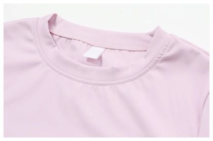 2024 Women Yoga Tops Quick Dry Sport Top Fitness Women Top Purple Solid Short Sleeve Outdoors Fitness Running Tops Gym T Shirt