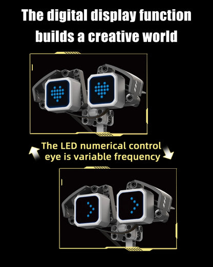 5-in-1 transforming robot model assembly toy, electric robot building blocks toys, educational toy, children's birthday gift.