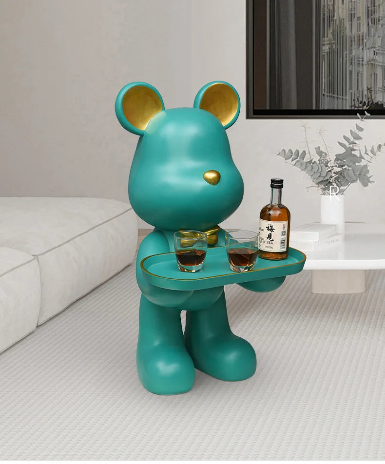 Living Room End Tables Home Decor Nordic Coffee Table Resin Ornaments Modern Tea Table Indoor Tray Decoration Sofa Side Tables