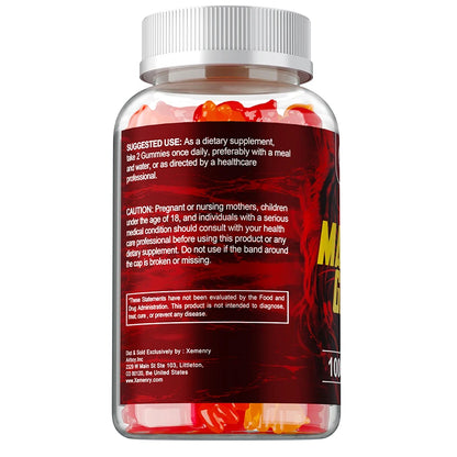 Massive Girth Gummies for Men - Men's Vitality Enhancer, Increase Size and Stamina, Boost Strength and Confidence