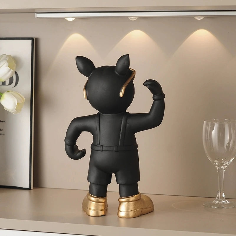 French Bulldog Wine Holder Resin Wine Racks Countertop Wine Stand Wine Bottle Holder Wine Bottle Rack Home Office Decor