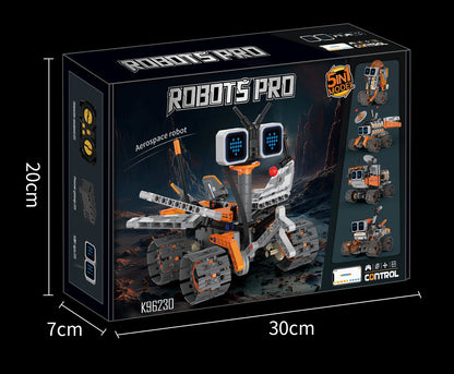 5-in-1 transforming robot model assembly toy, electric robot building blocks toys, educational toy, children's birthday gift.