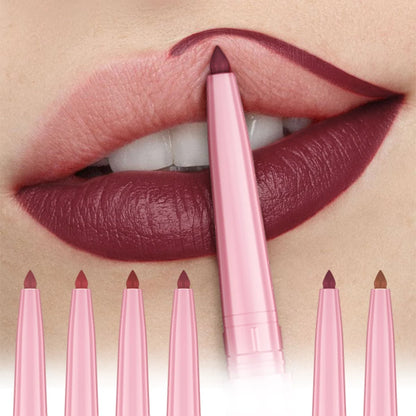 1PC Waterproof Matte Lip Liner Contours Lips in Shades Sexy Red Lipstick Natural Color Lip Makeup Hydrating Lip Cosmetic Gifts