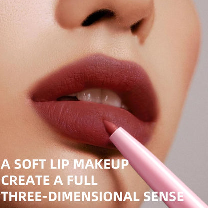 1PC Waterproof Matte Lip Liner Contours Lips in Shades Sexy Red Lipstick Natural Color Lip Makeup Hydrating Lip Cosmetic Gifts