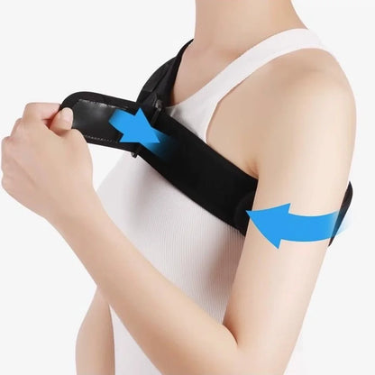 Adjustable Shoulder Brace with Pressure Pad Orthopedic Brace for Left and Right Shoulder Injuries Protect Back Belt Breathable