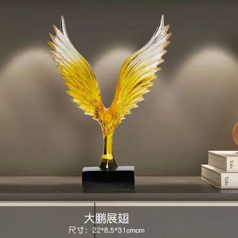 Creative Decor Sculptures Luxury Ornament  Artistic Soft Decoration  Modern Minimalist Living Room Office Wine Cabinet Decor
