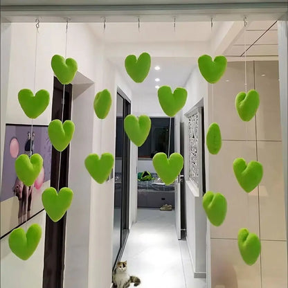 Partition Girls Room Decor High Beauty Women Gift Door Hanging Curtain Love Hearts Pendant Home Decor Door Curtain Ornaments