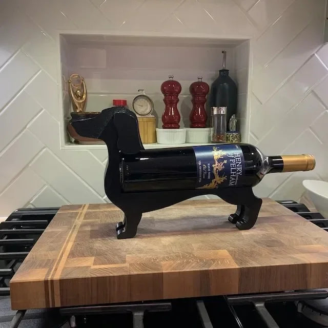 Adorable Dachshund Wine Bottle Holder - Perfect Decorative Piece for Wine Lovers