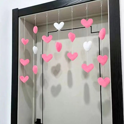 Partition Girls Room Decor High Beauty Women Gift Door Hanging Curtain Love Hearts Pendant Home Decor Door Curtain Ornaments