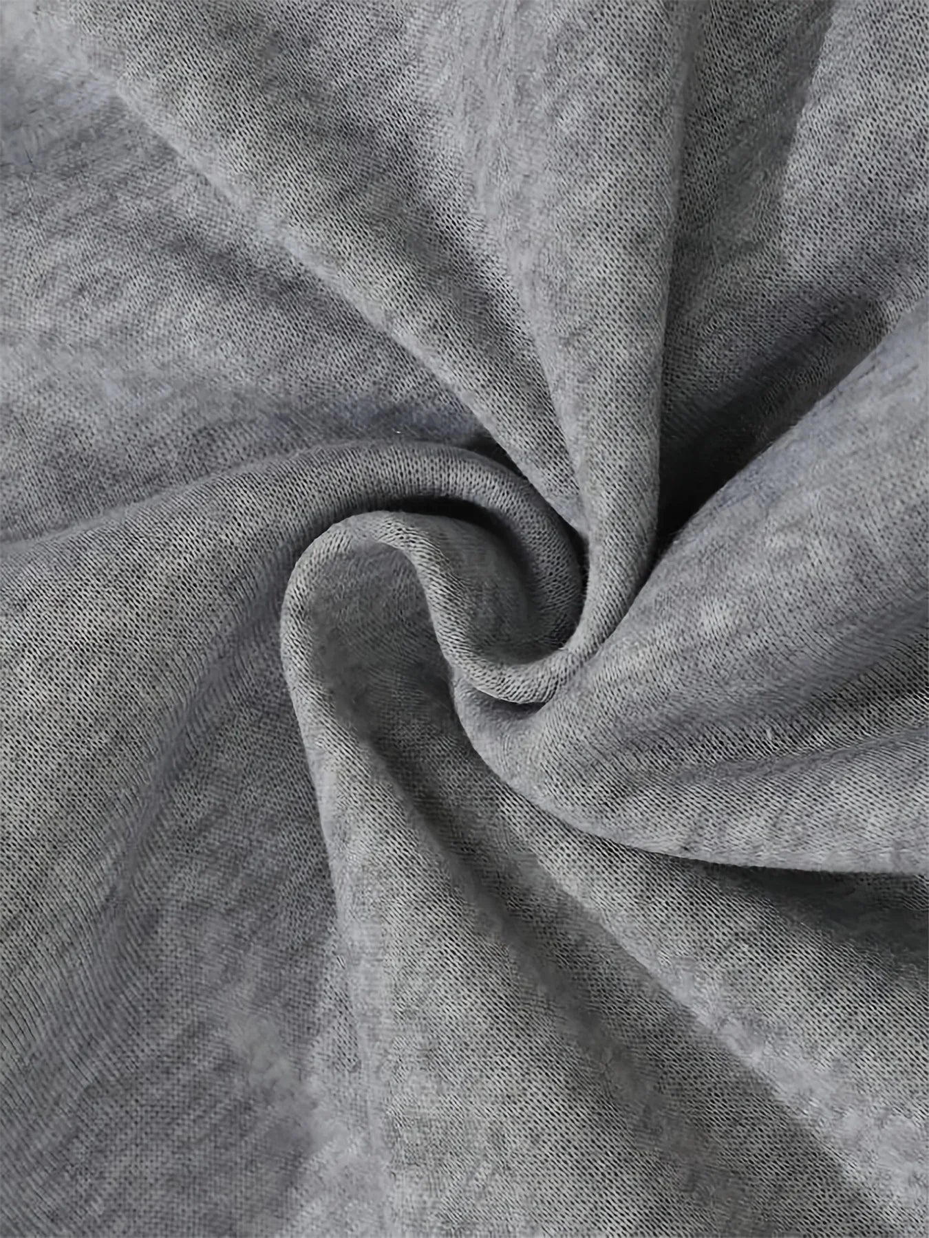 Men's Sweatpants  Spring and Autumn Wide-Leg Loose Fit Plus Size Gray Fleece Lined, Flowy Pure Cotton Straight Leg Casual Pants