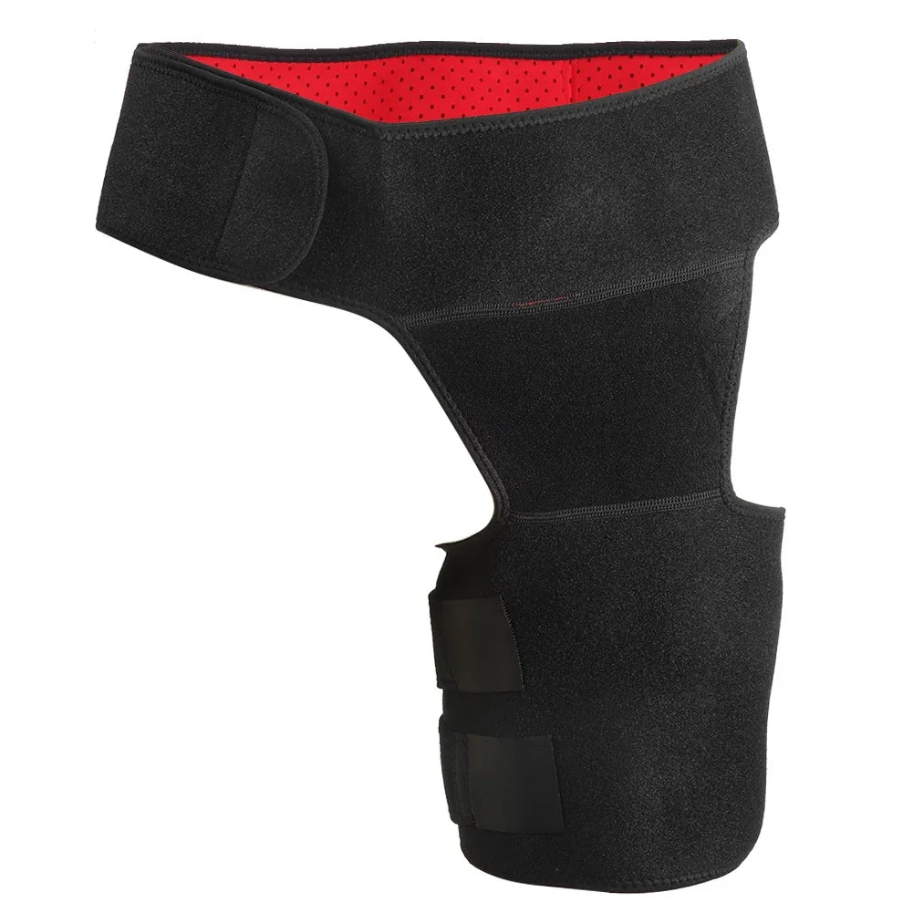 Breathable Adjustable Compression Brace Groin Support Wrap Hip Joint Support Pain Relief Strain Arthritis Thigh Braces Protector