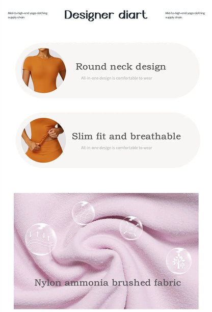 2024 Women Yoga Tops Quick Dry Sport Top Fitness Women Top Purple Solid Short Sleeve Outdoors Fitness Running Tops Gym T Shirt
