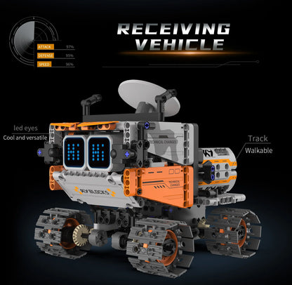 5-in-1 transforming robot model assembly toy, electric robot building blocks toys, educational toy, children's birthday gift.