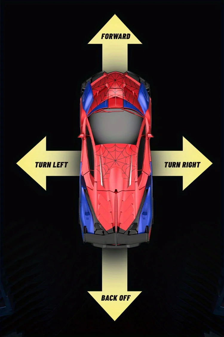RC Transformer Car Robot Toy 1:18 Scale LED Light 2.4GHz One-Button Transformation 360° Rotating Drift Rechargeable Kids Gift
