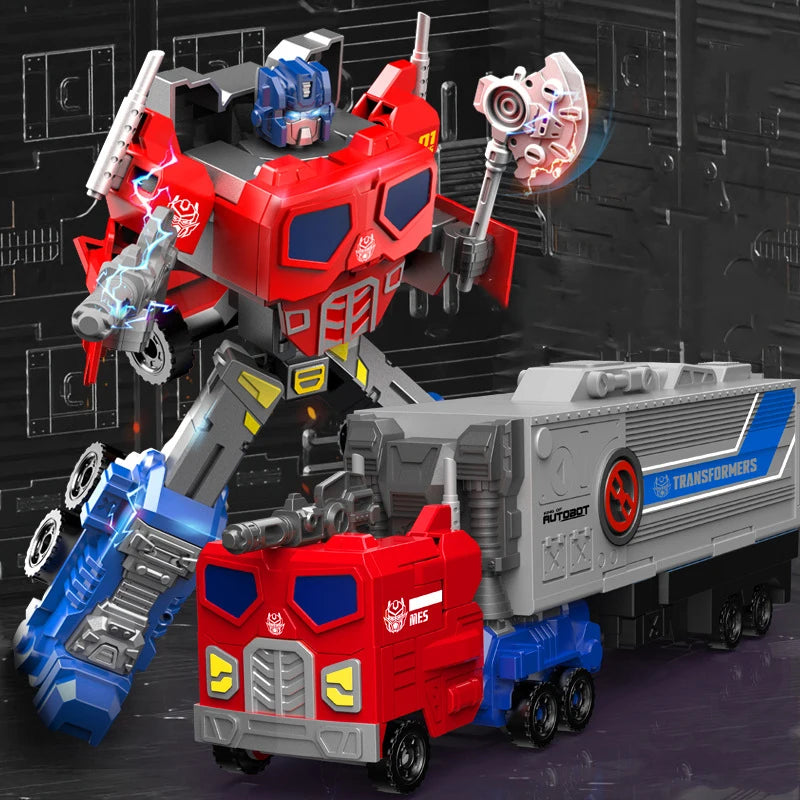 New Transformation Robot Toys Creative Inertia Truck Model Transformation Warrior Model Toys Children's Boys Birthday Gift Toys